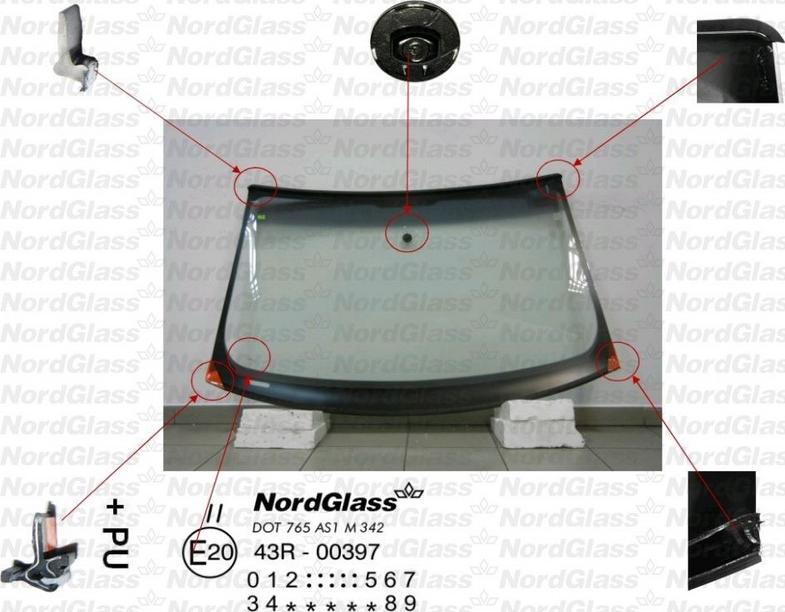 NordGlass 4044455 - Ветровое стекло avtokuzovplus.com.ua