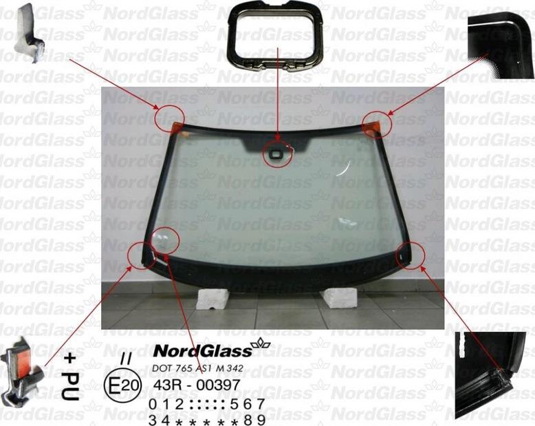 NordGlass 4044456 - Ветровое стекло avtokuzovplus.com.ua