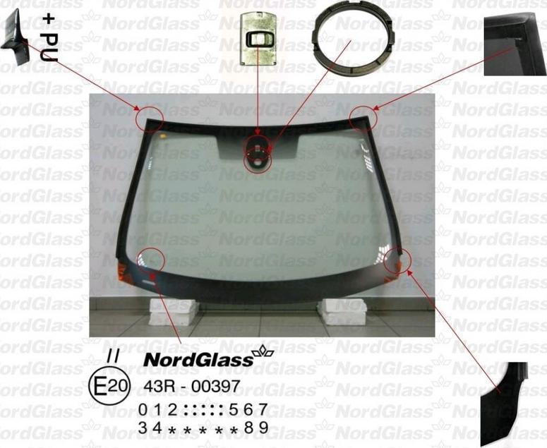 NordGlass 4044479 - Вітрове скло autocars.com.ua