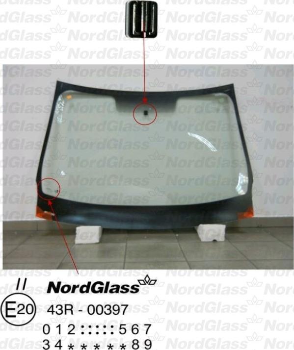 NordGlass 4044481 - Вітрове скло autocars.com.ua