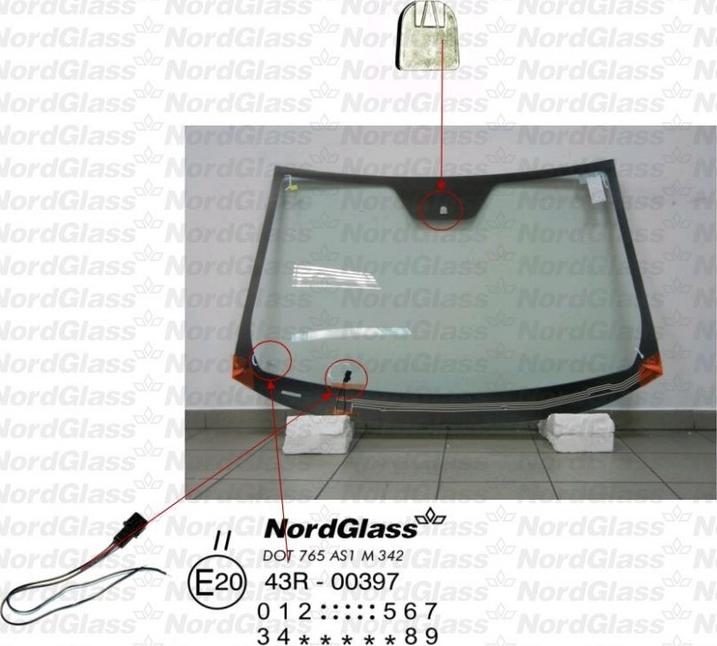 NordGlass 4044493 - Ветровое стекло avtokuzovplus.com.ua