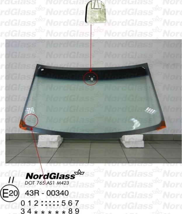 NordGlass 4044502 - Ветровое стекло avtokuzovplus.com.ua