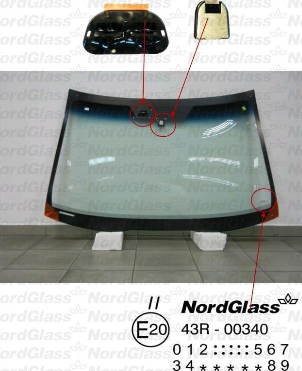 NordGlass 4044504 - Ветровое стекло avtokuzovplus.com.ua