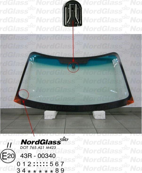 NordGlass 4044505 - Вітрове скло autocars.com.ua
