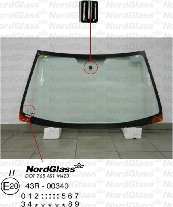 NordGlass 4044510 - Вітрове скло autocars.com.ua