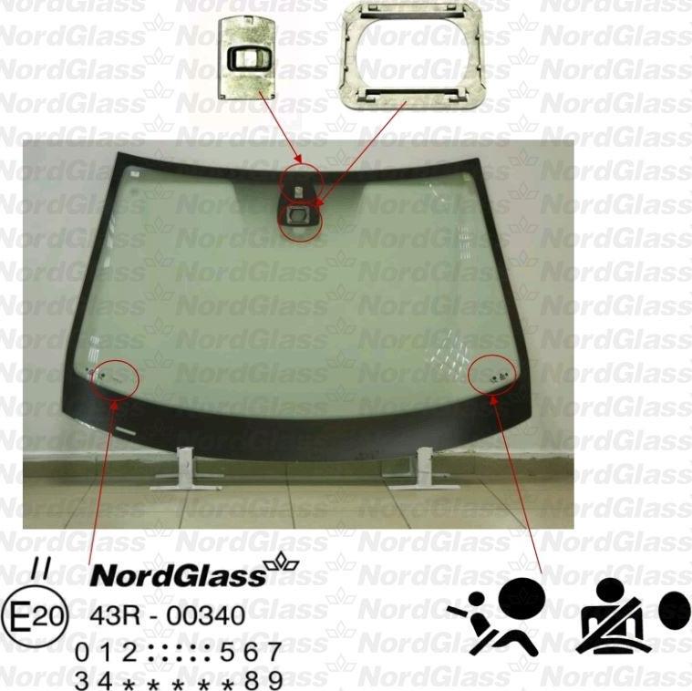 NordGlass 4044511 - Вітрове скло autocars.com.ua