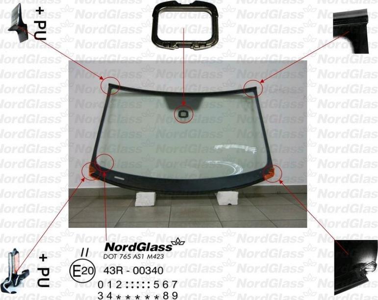 NordGlass 4044512 - Ветровое стекло avtokuzovplus.com.ua
