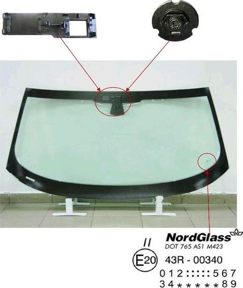 NordGlass 4044517 - Ветровое стекло avtokuzovplus.com.ua