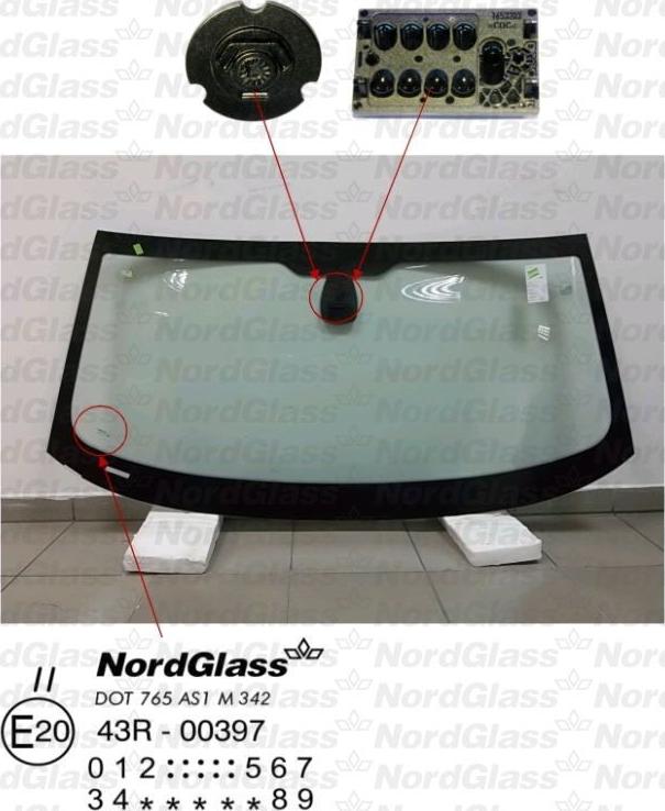 NordGlass 4044521 - Ветровое стекло avtokuzovplus.com.ua