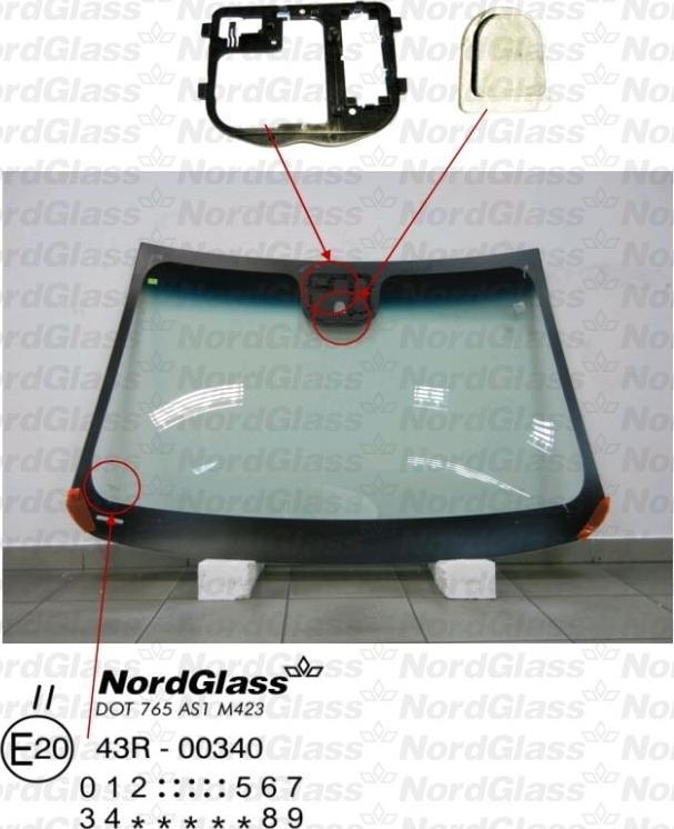 NordGlass 4044545 - Ветровое стекло avtokuzovplus.com.ua