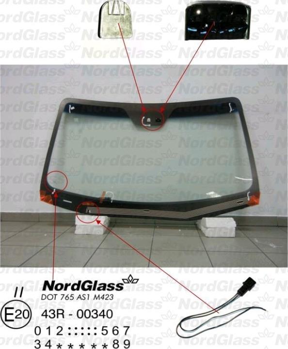 NordGlass 4044549 - Ветровое стекло avtokuzovplus.com.ua