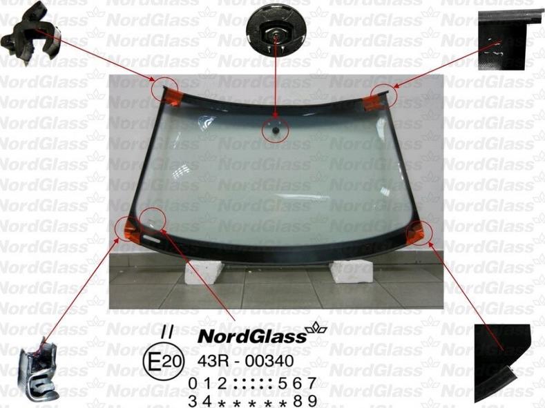 NordGlass 4044555 - Вітрове скло autocars.com.ua