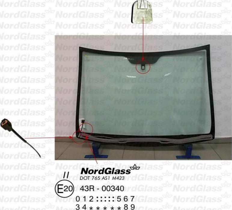 NordGlass 4044563 - Вітрове скло autocars.com.ua