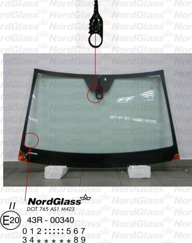 NordGlass 4044577 - Ветровое стекло avtokuzovplus.com.ua