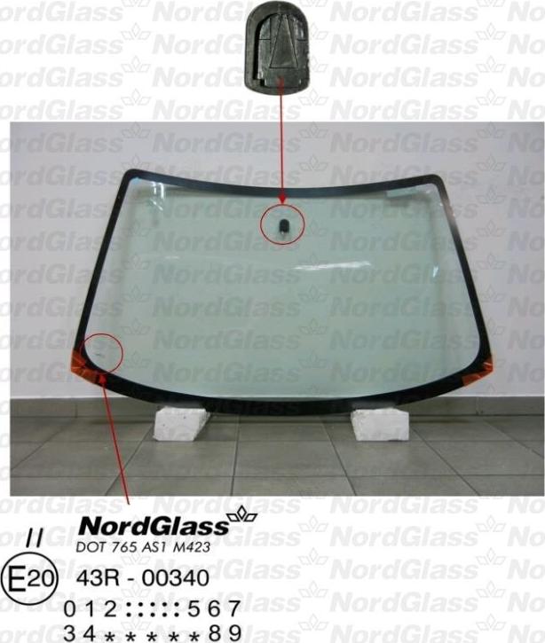 NordGlass 4044604 - Вітрове скло autocars.com.ua
