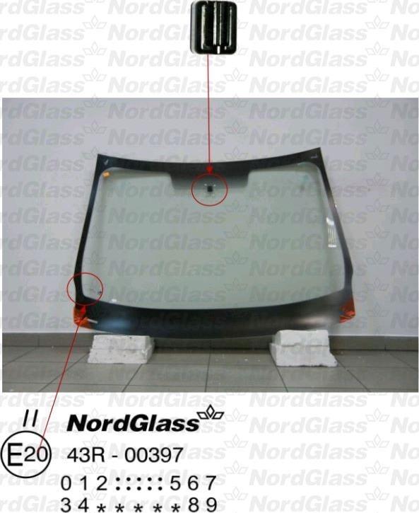 NordGlass 4044625 - Вітрове скло autocars.com.ua