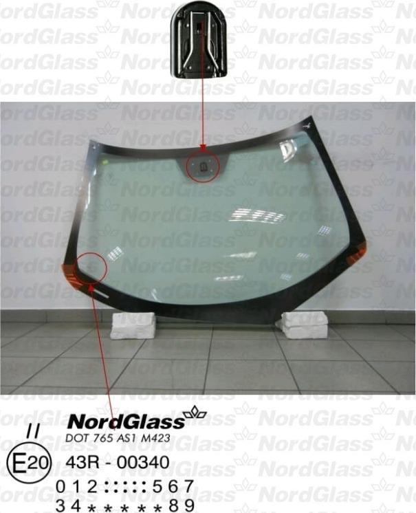 NordGlass 4044637 - Ветровое стекло avtokuzovplus.com.ua