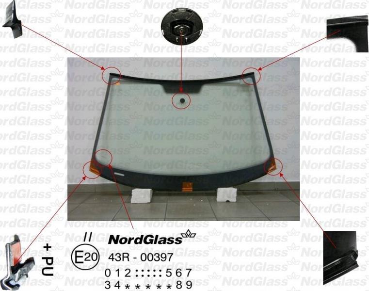 NordGlass 4044658 - Вітрове скло autocars.com.ua
