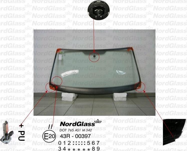 NordGlass 4044666 - Ветровое стекло avtokuzovplus.com.ua