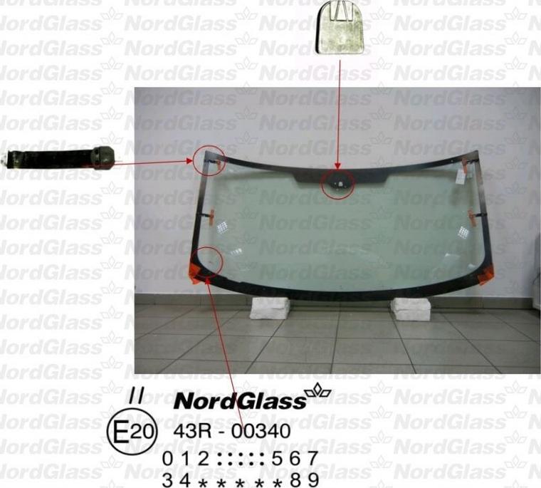 NordGlass 4044701 - Вітрове скло autocars.com.ua