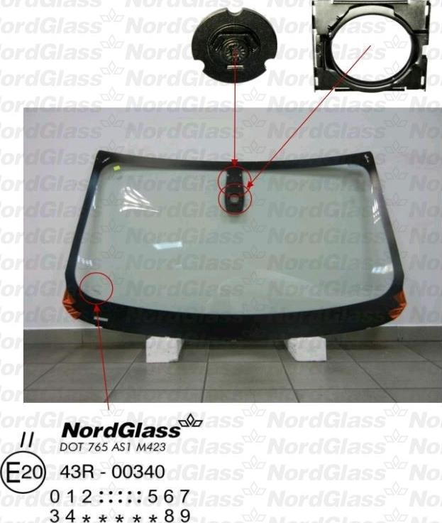 NordGlass 4044708 - Вітрове скло autocars.com.ua