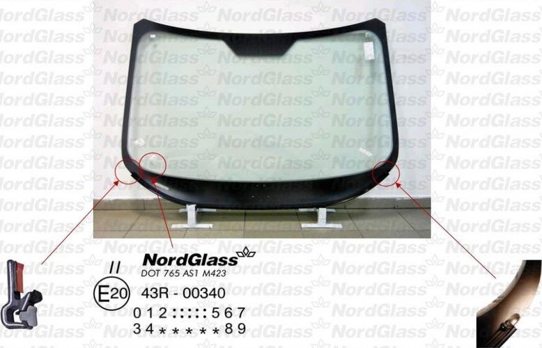 NordGlass 4044720 - Вітрове скло autocars.com.ua