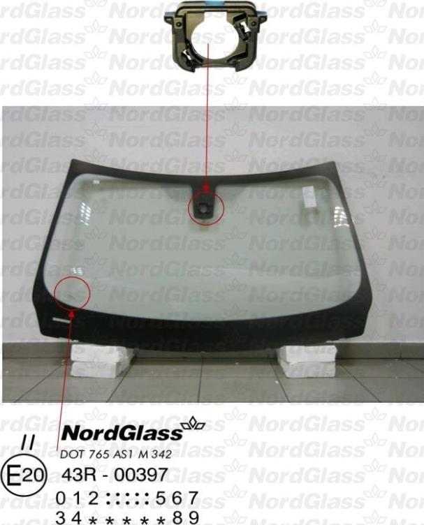 NordGlass 4044723 - Ветровое стекло avtokuzovplus.com.ua