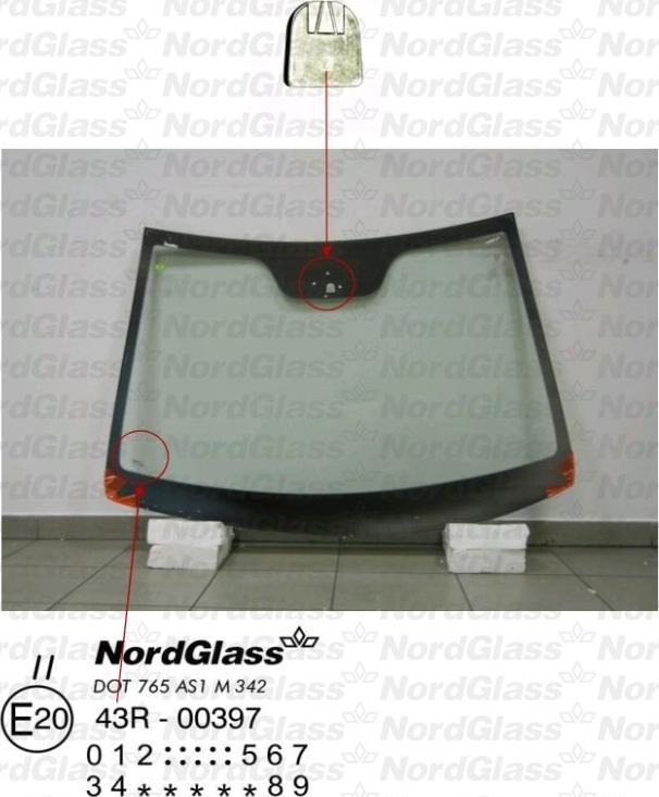 NordGlass 4044726 - Ветровое стекло avtokuzovplus.com.ua