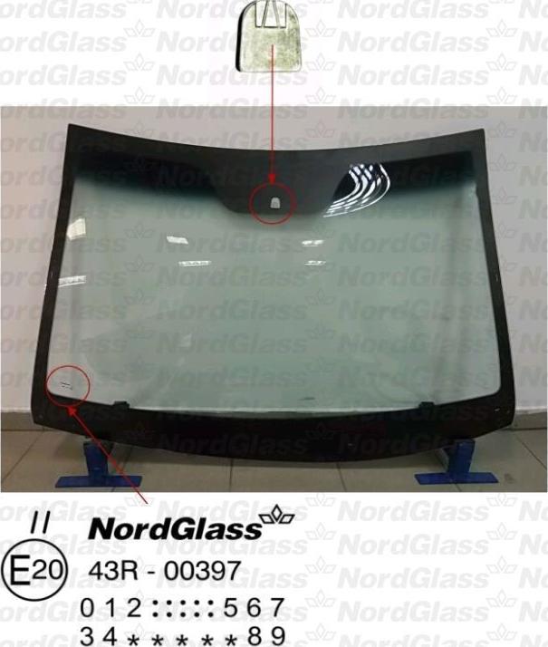 NordGlass 4044727 - Вітрове скло autocars.com.ua