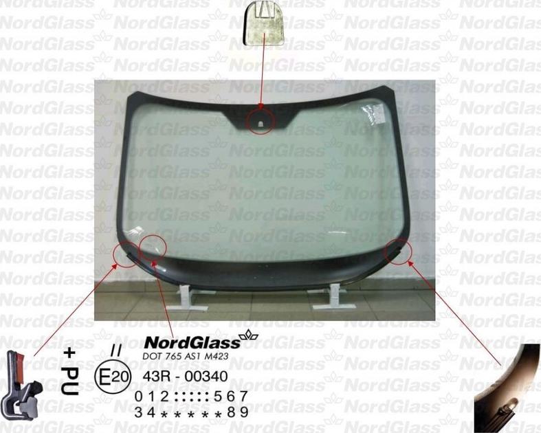 NordGlass 4044733 - Ветровое стекло avtokuzovplus.com.ua