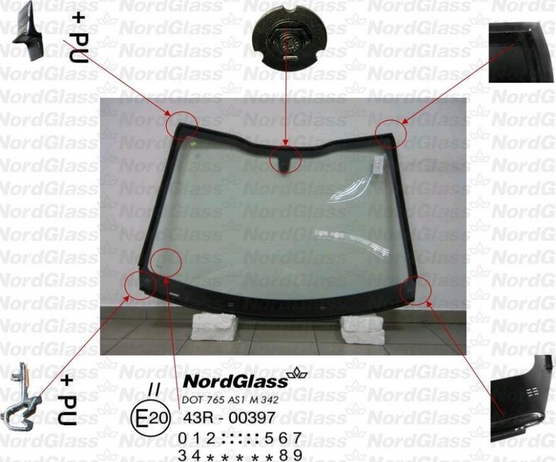 NordGlass 4044753 - Вітрове скло autocars.com.ua