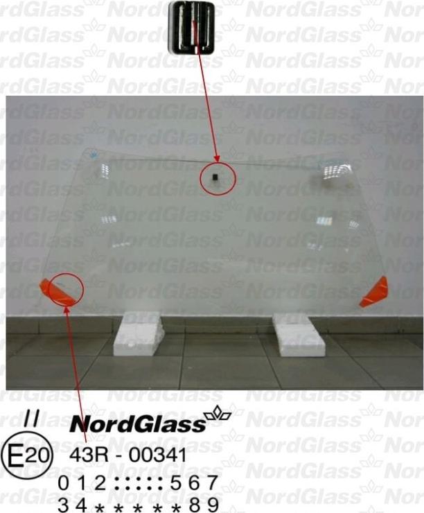 NordGlass 4044761 - Вітрове скло autocars.com.ua