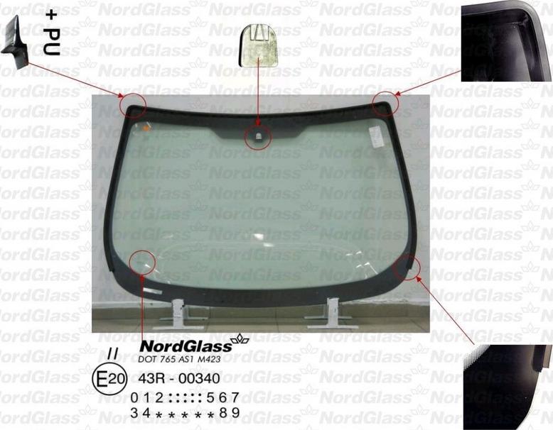 NordGlass 4044796 - Ветровое стекло avtokuzovplus.com.ua