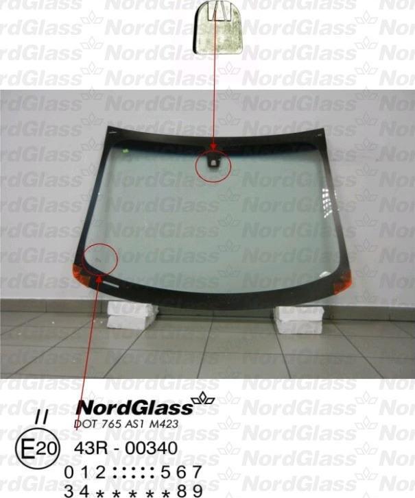 NordGlass 4044798 - Ветровое стекло avtokuzovplus.com.ua