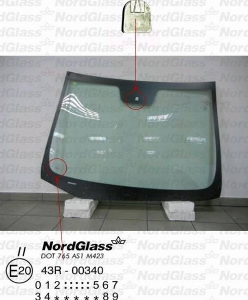 NordGlass 4044804 - Вітрове скло autocars.com.ua