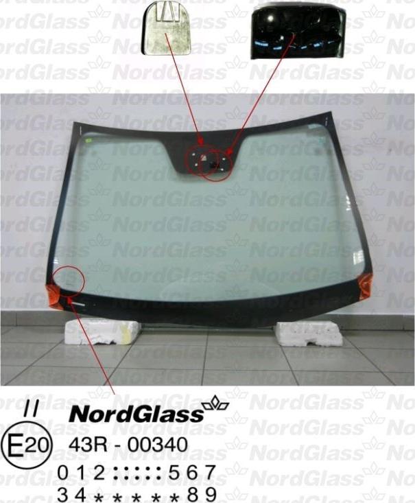 NordGlass 4044813 - Вітрове скло autocars.com.ua