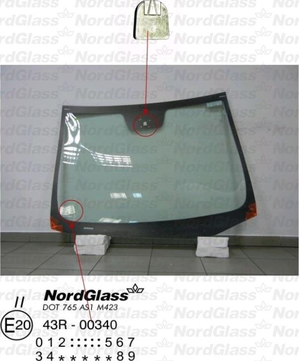 NordGlass 4044831 - Вітрове скло autocars.com.ua