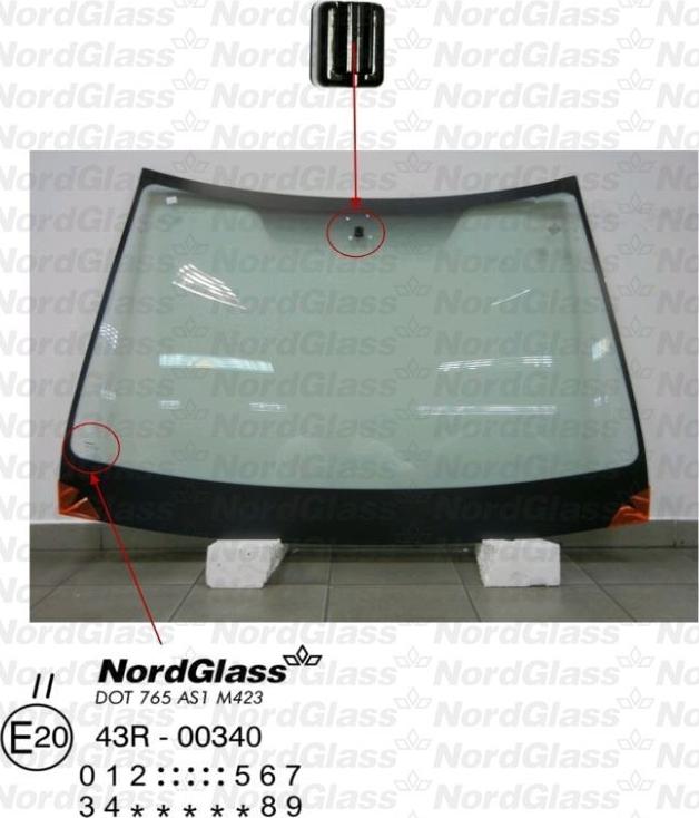 NordGlass 4044842 - Вітрове скло autocars.com.ua