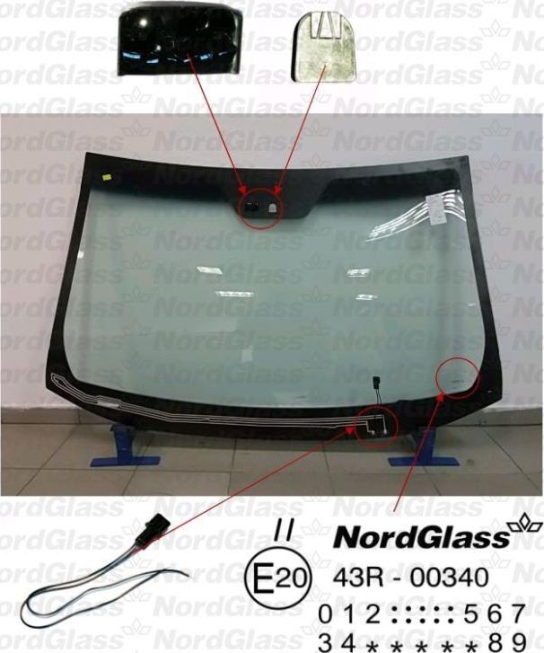 NordGlass 4044848 - Ветровое стекло avtokuzovplus.com.ua