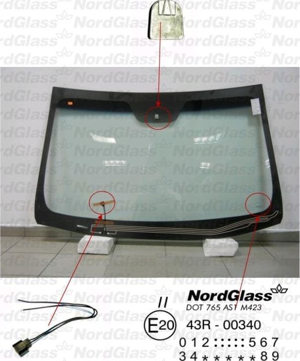 NordGlass 4044855 - Ветровое стекло avtokuzovplus.com.ua