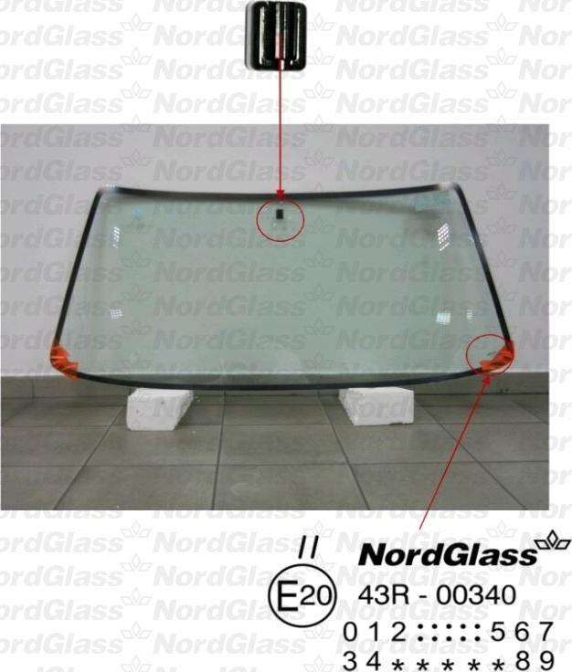 NordGlass 4044869 - Вітрове скло autocars.com.ua