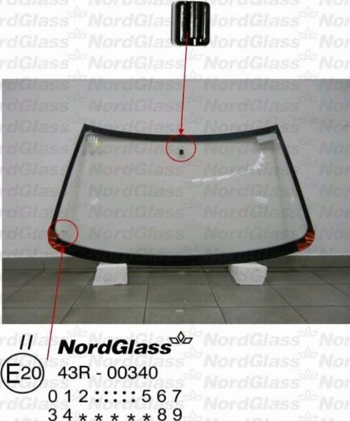 NordGlass 4044872 - Вітрове скло autocars.com.ua