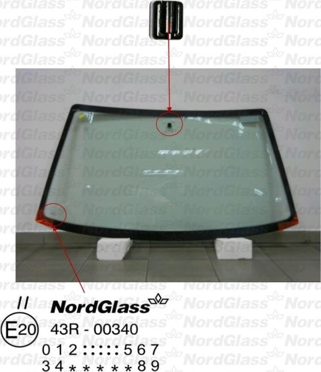 NordGlass 4044875 - Вітрове скло autocars.com.ua