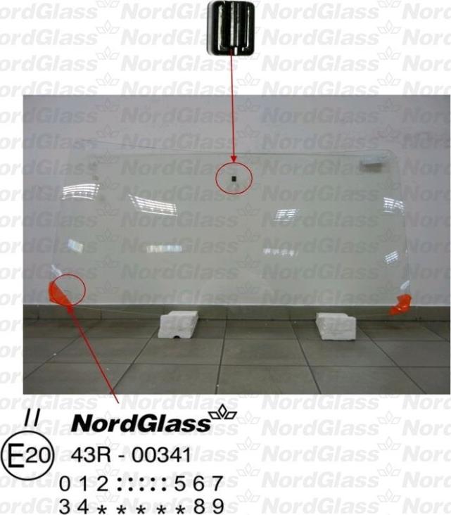 NordGlass 4044876 - Вітрове скло autocars.com.ua