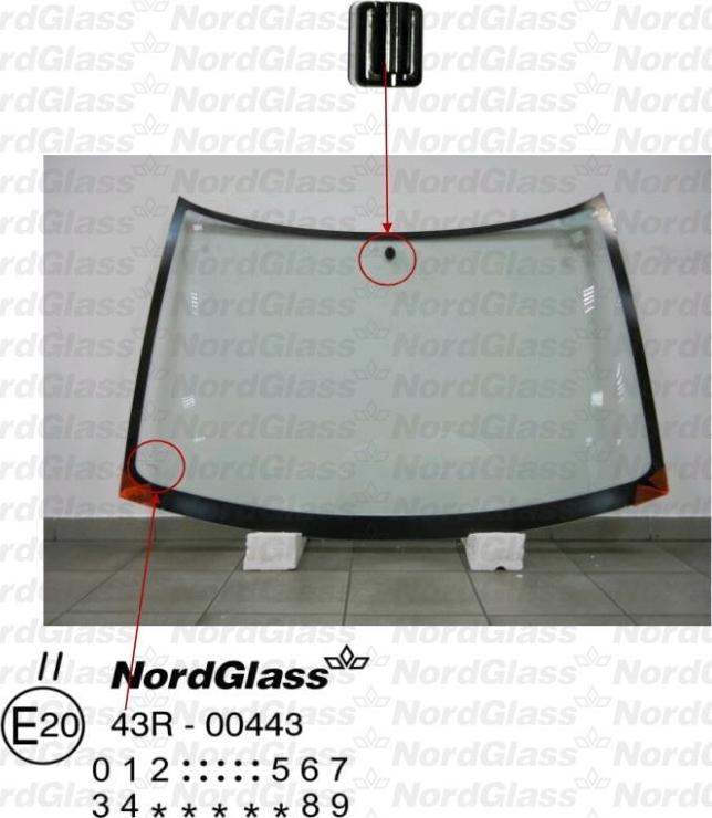 NordGlass 4044878 - Вітрове скло autocars.com.ua