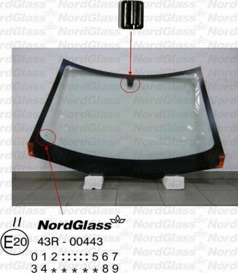 NordGlass 4044879 - Вітрове скло autocars.com.ua