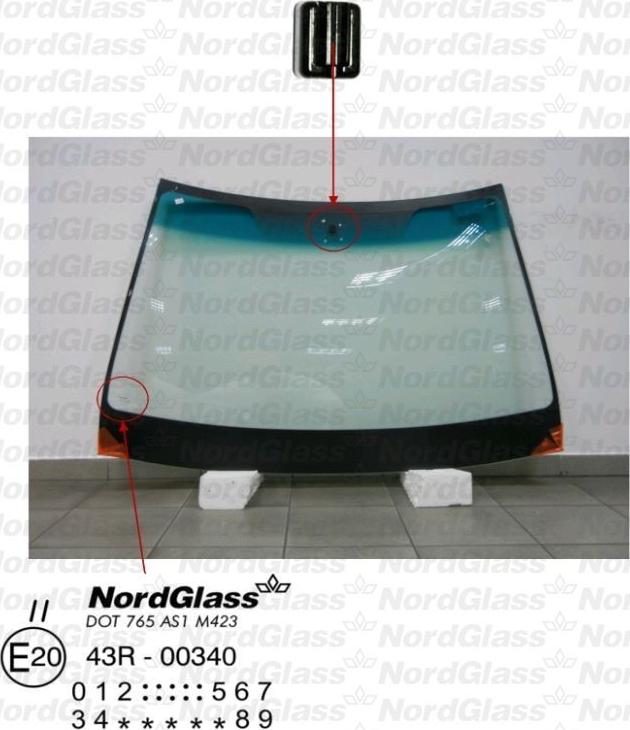 NordGlass 4044880 - Вітрове скло autocars.com.ua