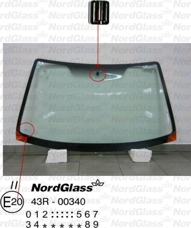 NordGlass 4044883 - Вітрове скло autocars.com.ua