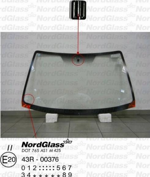 NordGlass 4044884 - Вітрове скло autocars.com.ua