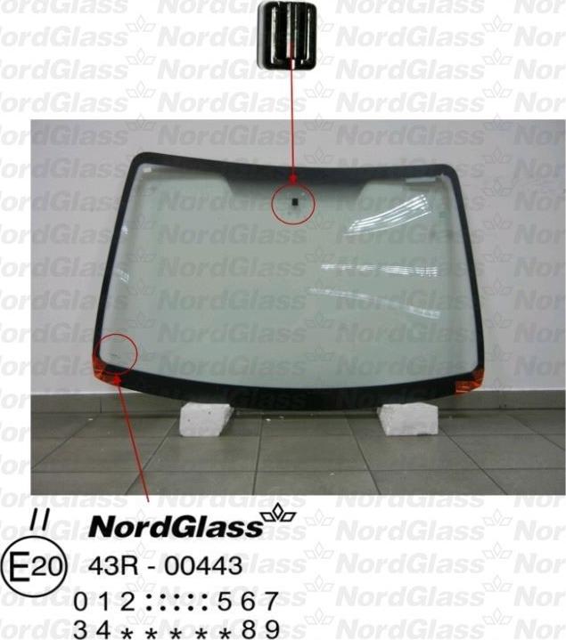 NordGlass 4044885 - Вітрове скло autocars.com.ua